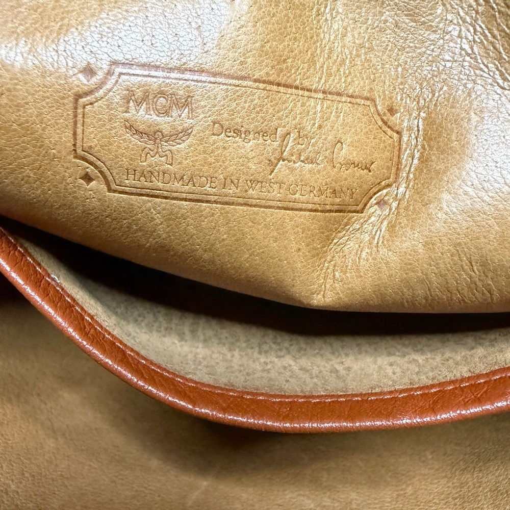 MCM Brown Leather Crossbody Bag - Picture 8 of 12